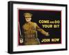 Come and Do Your Bit - Join Now World War I Recruiting Poster-null-Framed Giclee Print