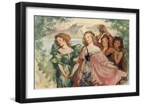 Come, and Trip it as You Go, on the Light Fantastic Toe-Robert Anning Bell-Framed Giclee Print