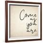 Come As You Are-Kimberly Allen-Framed Art Print