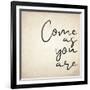 Come As You Are-Kimberly Allen-Framed Art Print