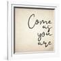 Come As You Are-Kimberly Allen-Framed Art Print