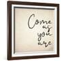 Come As You Are-Kimberly Allen-Framed Art Print