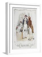 Come Darcy, I Must Have You Dance. Illustration To 'Pride and Prejudice'-Charles Edmund Brock-Framed Giclee Print