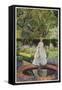 Come into the Garden Maud-Eleanor Fortescue Brickdale-Framed Stretched Canvas