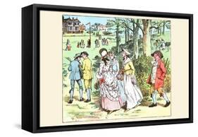 Come Lasses and Lads-Randolph Caldecott-Framed Stretched Canvas