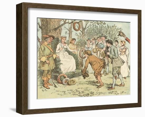 Come Lasses and Lads-Randolph Caldecott-Framed Giclee Print