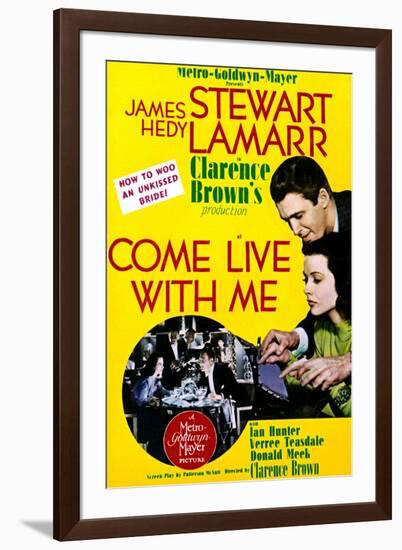 Come Live with Me - Movie Poster Reproduction-null-Framed Photo