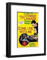 Come Live with Me - Movie Poster Reproduction-null-Framed Photo