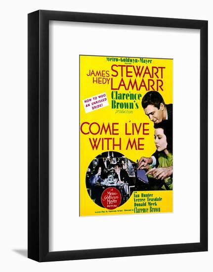 Come Live with Me - Movie Poster Reproduction-null-Framed Photo