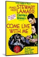 Come Live with Me - Movie Poster Reproduction-null-Mounted Photo
