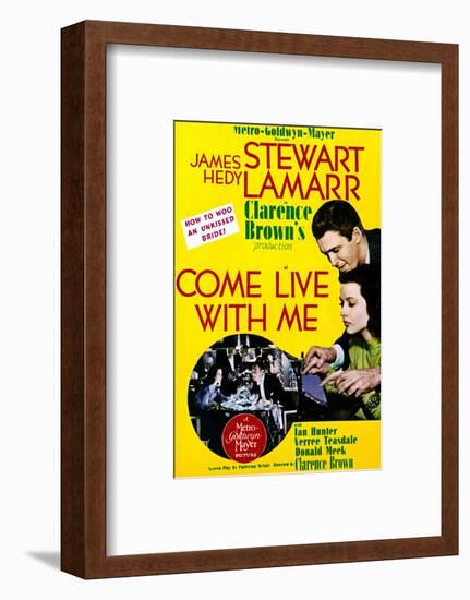 Come Live with Me - Movie Poster Reproduction-null-Framed Photo