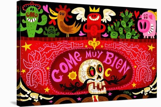 Come Muy Bien-Jorge R. Gutierrez-Stretched Canvas