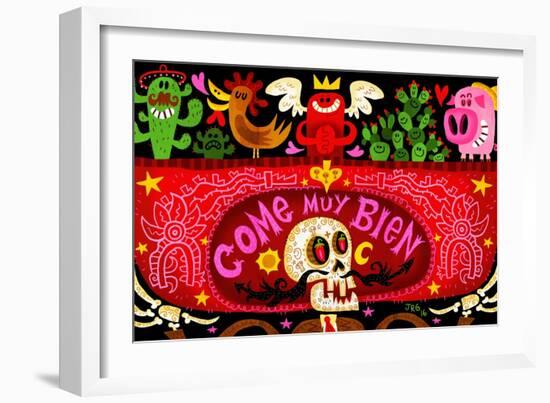 Come Muy Bien-Jorge R. Gutierrez-Framed Art Print