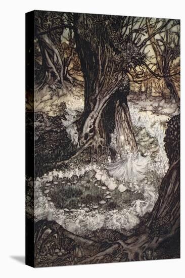 Come Now on a Roundel, Illustration from 'A Midsummer Night's Dream'-Arthur Rackham-Stretched Canvas