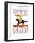 Come on Boys! Enlist Now in the Cavalry-Vojtech Preissig-Framed Art Print