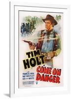 Come on Danger, Tim Holt, 1942-null-Framed Art Print