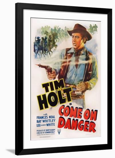 Come on Danger, Tim Holt, 1942-null-Framed Art Print