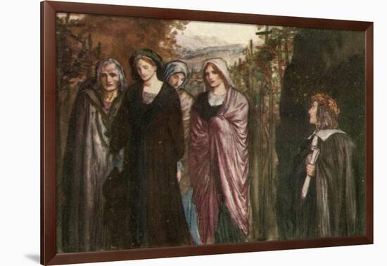 Come Pensive Nun, Devout and Pure, Sober, Steadfast, and Demure-Robert Anning Bell-Framed Giclee Print