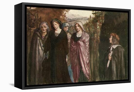 Come Pensive Nun, Devout and Pure, Sober, Steadfast, and Demure-Robert Anning Bell-Framed Stretched Canvas