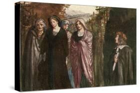 Come Pensive Nun, Devout and Pure, Sober, Steadfast, and Demure-Robert Anning Bell-Stretched Canvas