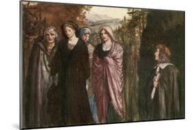 Come Pensive Nun, Devout and Pure, Sober, Steadfast, and Demure-Robert Anning Bell-Mounted Giclee Print