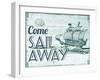 Come Sail Away-The Saturday Evening Post-Framed Giclee Print