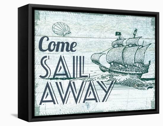 Come Sail Away-The Saturday Evening Post-Framed Stretched Canvas