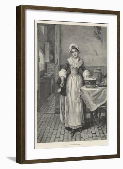 Come, Stir the Christmas Pudding!-George Adolphus Storey-Framed Giclee Print