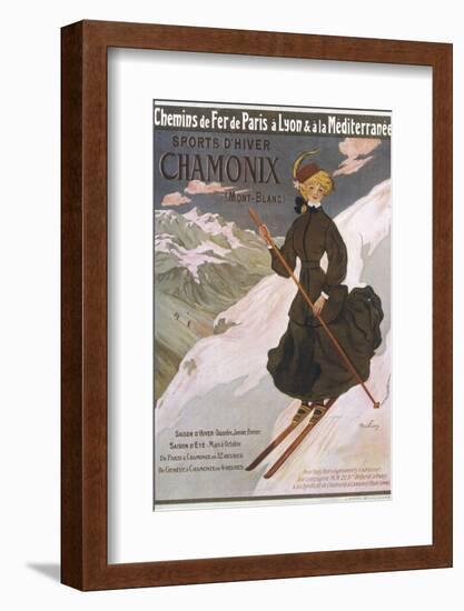 Come to Chamonix for the Very Finest Skiing-Abel Faivre-Framed Photographic Print