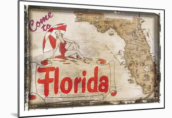 Come to Florida-null-Mounted Art Print