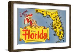 Come to Stuart, Florida-null-Framed Art Print