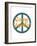 Come Together Vintage Graphic Peace Print-null-Framed Art Print