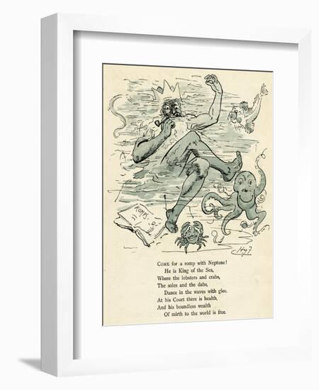 Come with a Romp with Neptune!-Harry Furniss-Framed Art Print