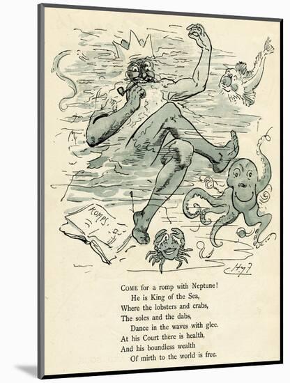 Come with a Romp with Neptune!-Harry Furniss-Mounted Art Print