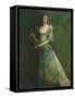 Comedia, C.1892-94 (Oil on Panel)-Thomas Wilmer Dewing-Framed Stretched Canvas