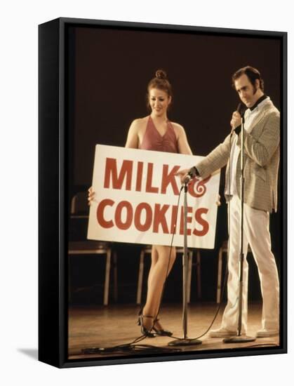 Comedian / Actor Andy Kaufman During Performance at Carnegie Hall-Ted Thai-Framed Stretched Canvas
