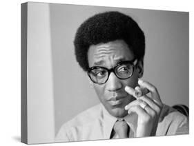 Comedian Bill Cosby Holding Cigar-Alfred Eisenstaedt-Stretched Canvas