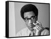 Comedian Bill Cosby Holding Cigar-Alfred Eisenstaedt-Framed Stretched Canvas