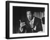 Comedian Bill Cosby Holding Mike as He Performs on Stage-Michael Rougier-Framed Premium Photographic Print
