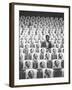 Comedian Bill Cosby Sitting in Empty Auditorium Filled with Copies of His Likeness on Each Seat-Michael Rougier-Framed Premium Photographic Print