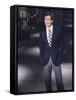 Comedian David Letterman on NBC TV "Late Night"-Ted Thai-Framed Stretched Canvas