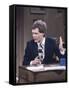 Comedian David Letterman on NBC TV "Late Night"-Ted Thai-Framed Stretched Canvas