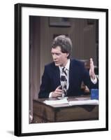 Comedian David Letterman on NBC TV "Late Night"-Ted Thai-Framed Premium Photographic Print