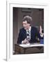 Comedian David Letterman on NBC TV "Late Night"-Ted Thai-Framed Premium Photographic Print