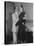Comedian Groucho Marx Embracing a Woman-null-Stretched Canvas