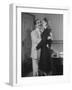 Comedian Groucho Marx Embracing a Woman-null-Framed Photographic Print