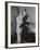 Comedian Groucho Marx Embracing a Woman-null-Framed Photographic Print