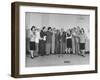 Comedian Jack Benny and Wife Posing with Cast of His Radio Show-null-Framed Photographic Print