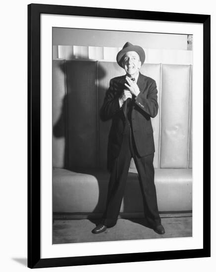 Comedian Jimmy Durante Performing-null-Framed Photographic Print