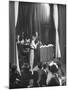 Comedian Kay Thompson's Night Club Act at Ciro's-J^ R^ Eyerman-Mounted Premium Photographic Print